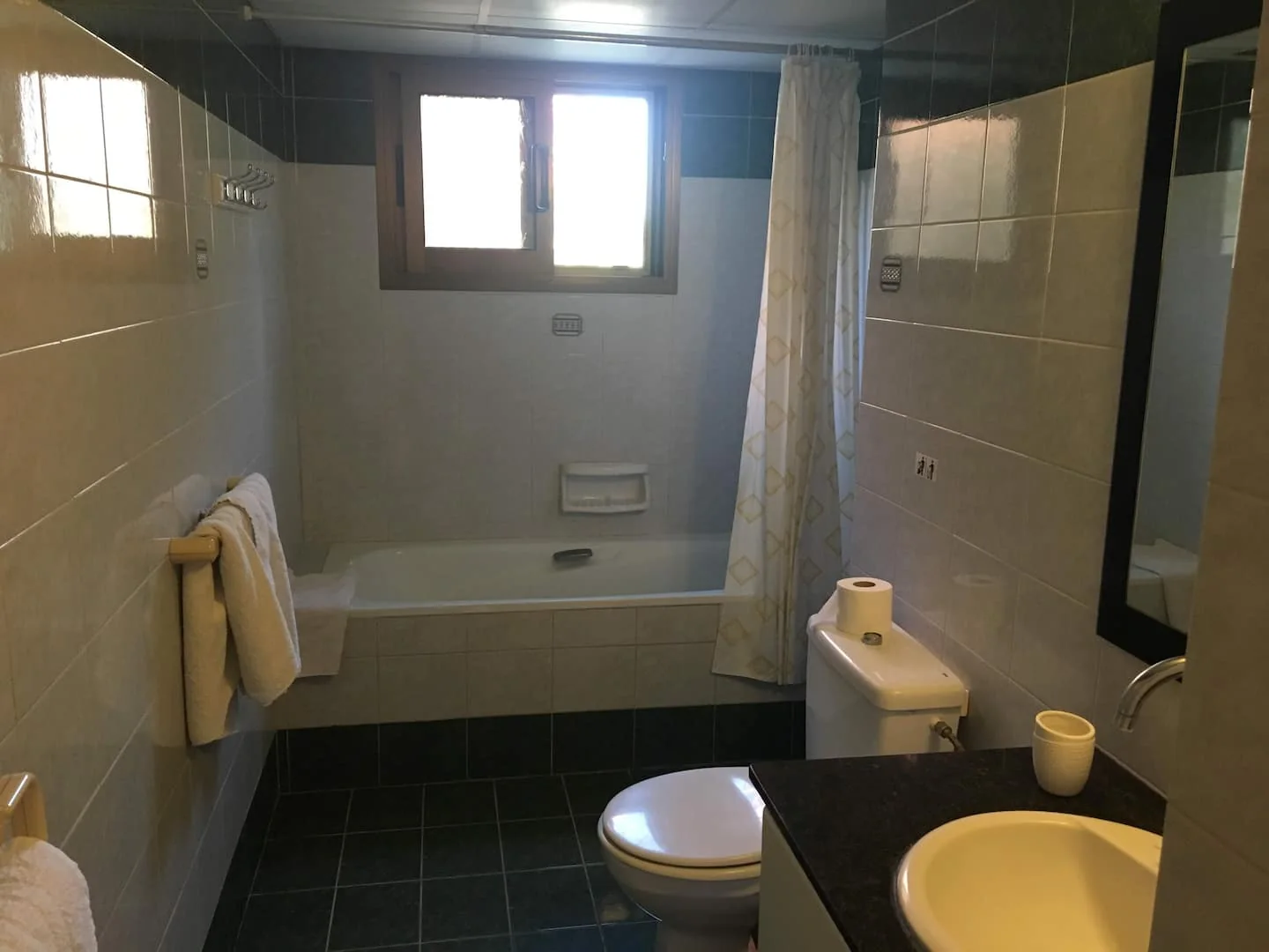 The apartment bathroom