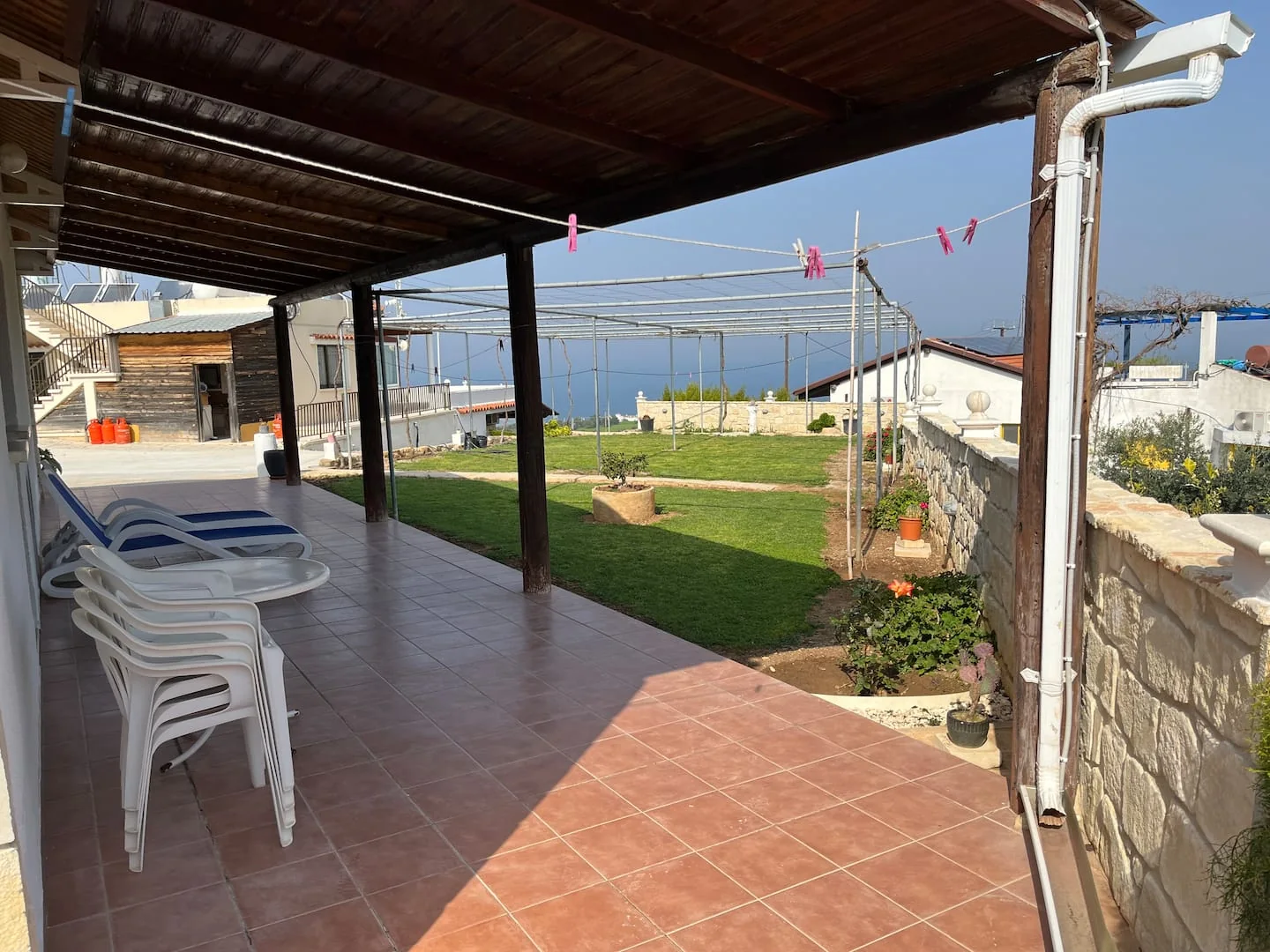 The studio terrace